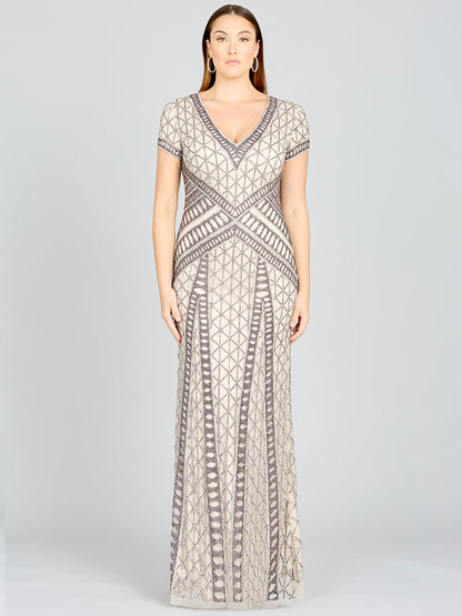 Lara Dresses 29746 Beaded Long Formal Mother of the Bride Dress