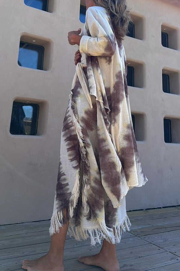 Tie-Dye Tassel Three-Piece Set