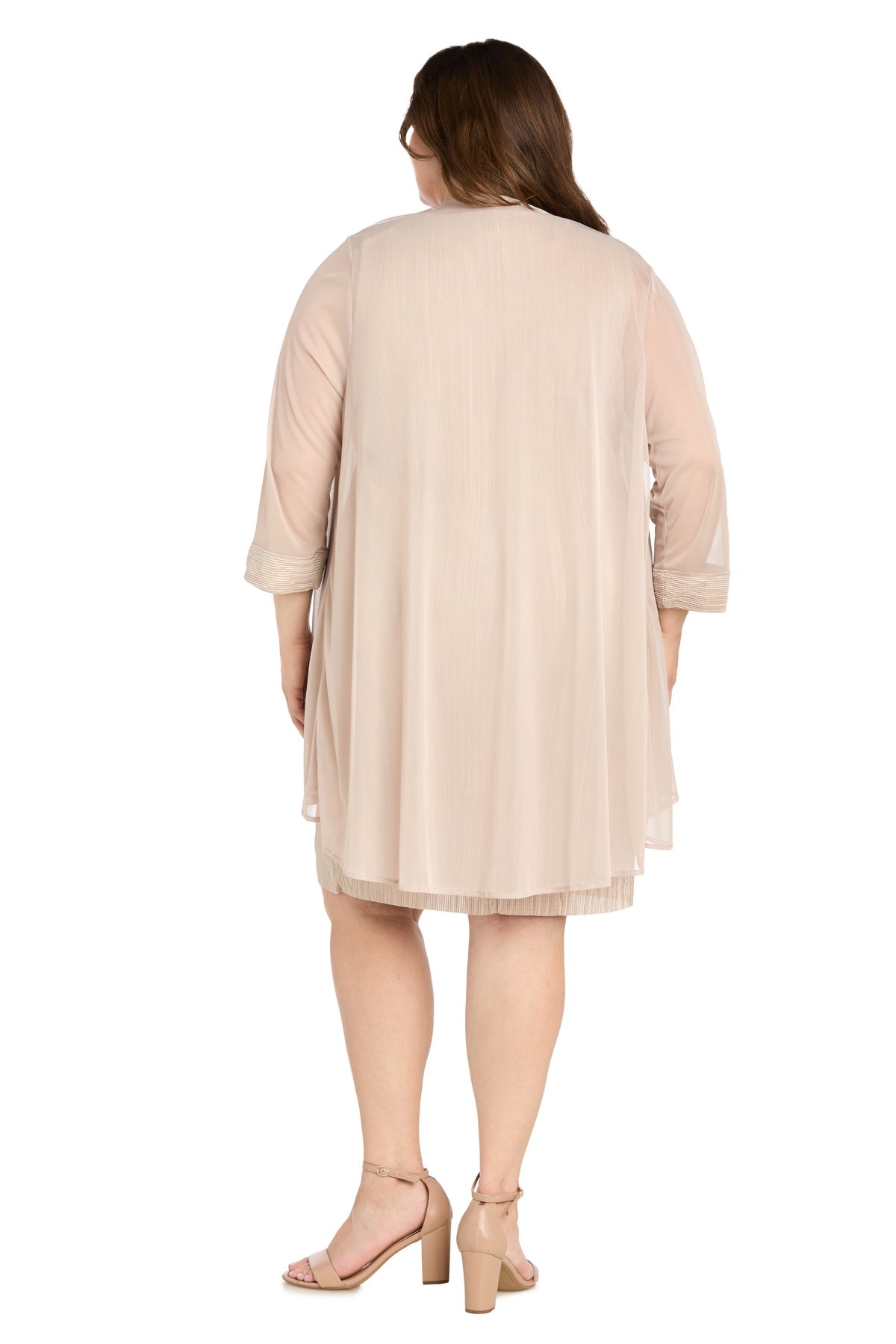 Plus Size Glitter Dress Jacket Dress R&M Richards 3007W