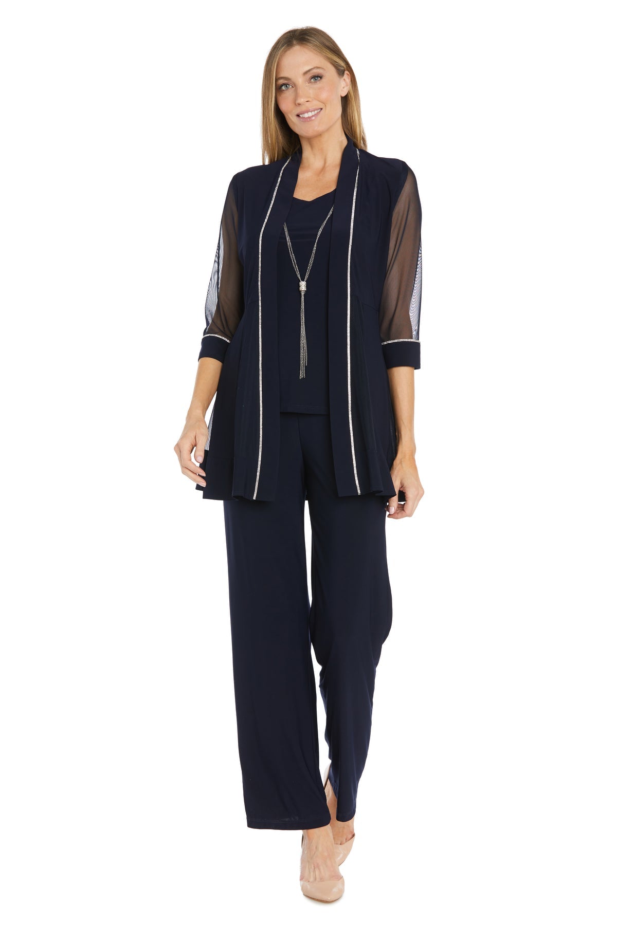 Long Mother of the Bride Pant Suit Formal R&M Richards 3024