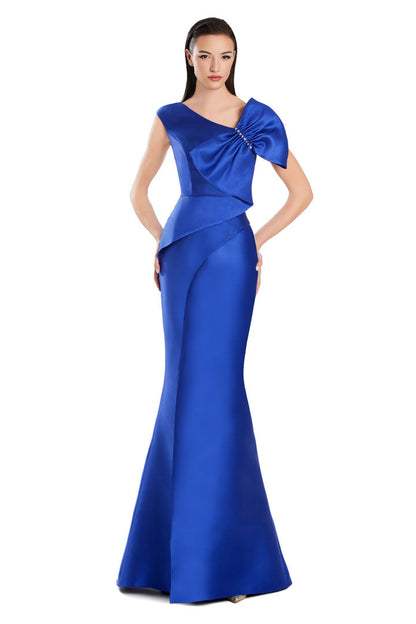 Alexander by Daymor 3055S25 Mermaid Long Formal Pleated Evening Dress