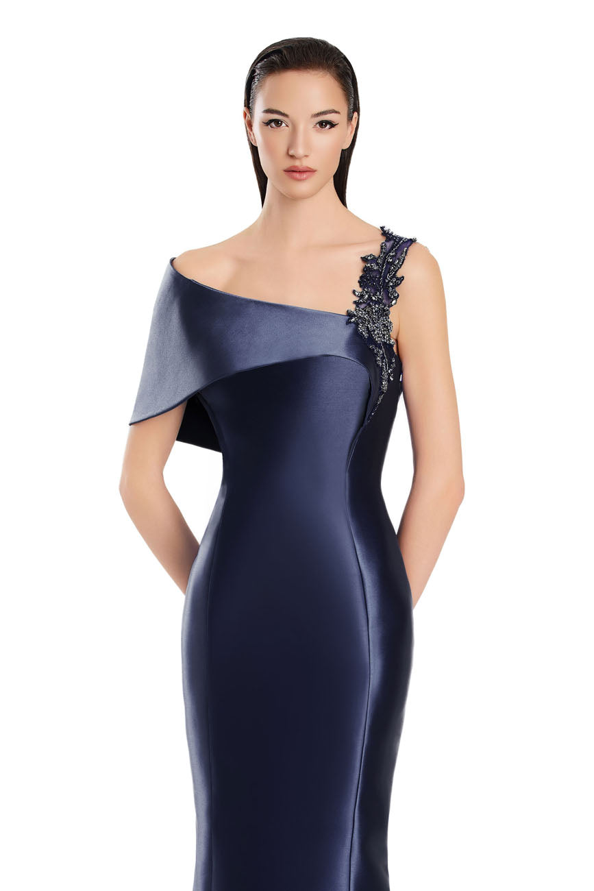Alexander by Daymor 3060S25 Mermaid Long Formal Beaded Floral Prom Dress