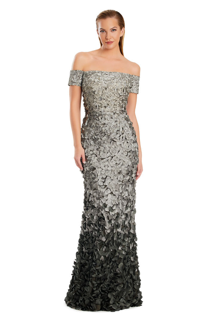 Alexander by Daymor 3063S25 Two Tone Long Formal Sequin Evening Dress