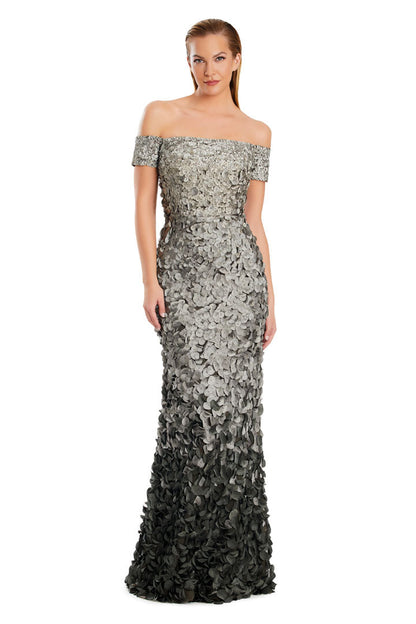 Alexander by Daymor 3063S25 Two Tone Long Formal Sequin Evening Dress