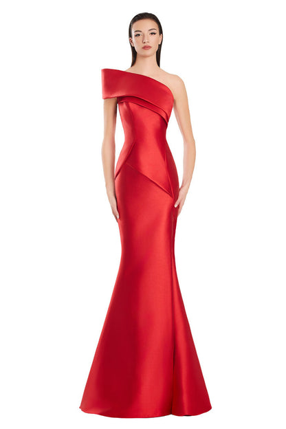 Alexander by Daymor 3068S25 Pleated Long Formal Mermaid Prom Dress