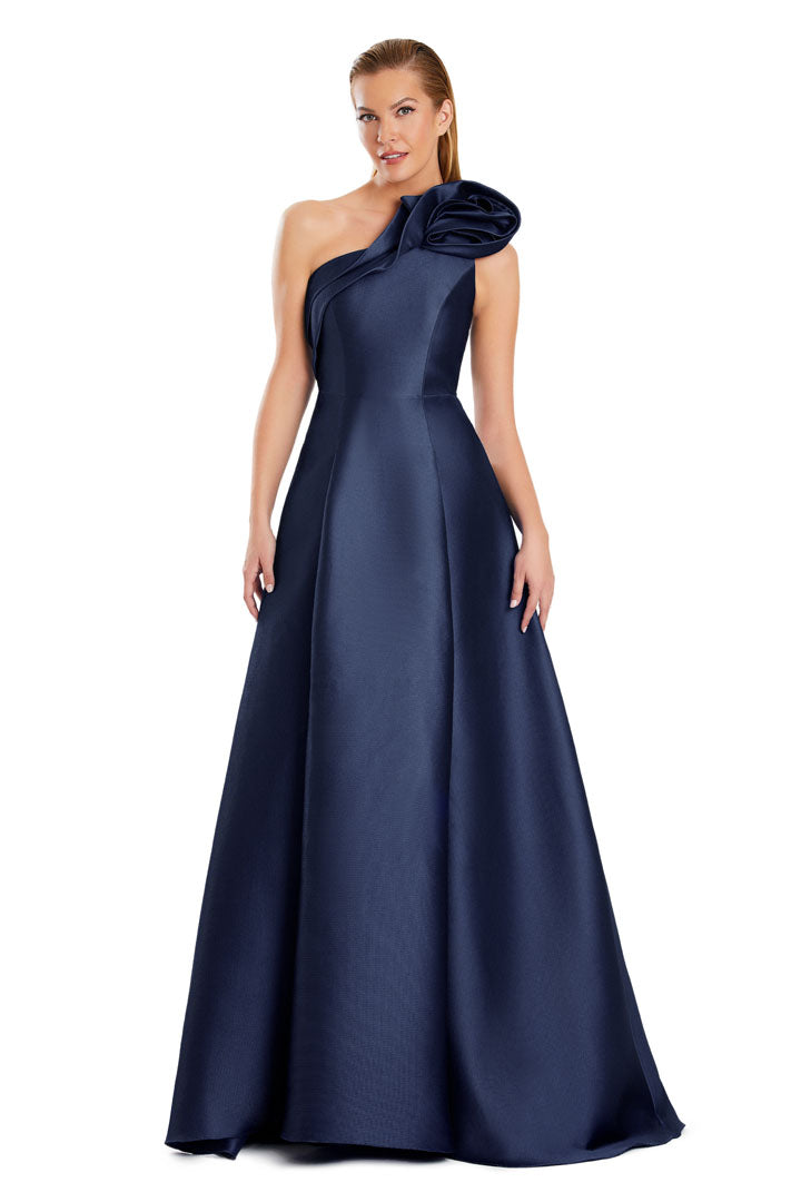 Alexander by Daymor 3075S25 A Line Slit Long Formal Pocket Prom Dress