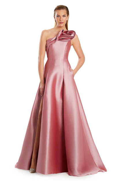 Alexander by Daymor 3075S25 A Line Slit Long Formal Pocket Prom Dress