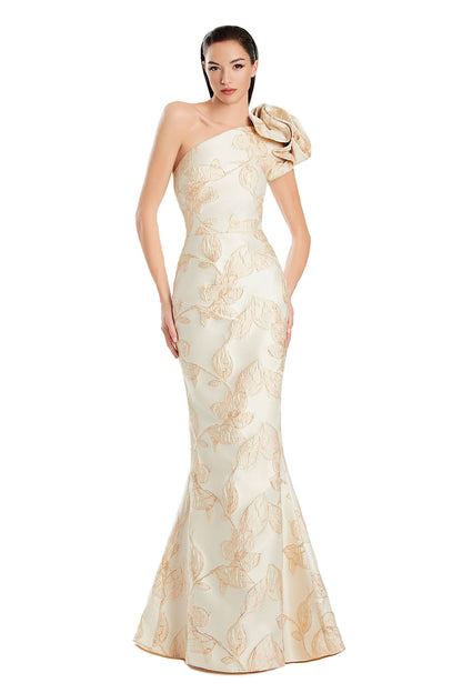 Alexander by Daymor 3085S25 Long Mermaid Formal Printed Evening Dress