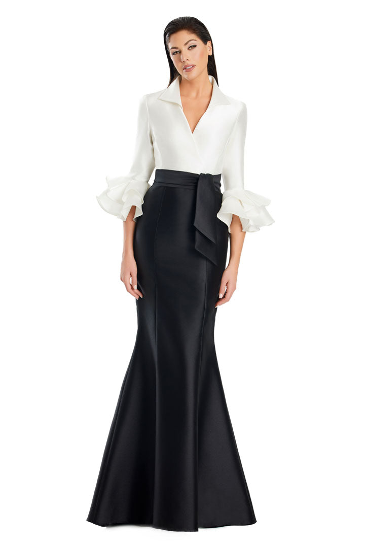 Alexander by Daymor 3087S25 Long Mermaid Formal Ruffle Dress