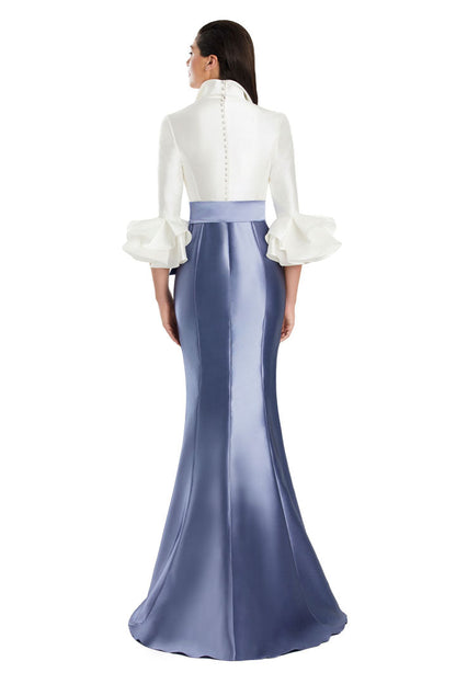 Alexander by Daymor 3087S25 Long Evening Gown Formal Ruffled Dress