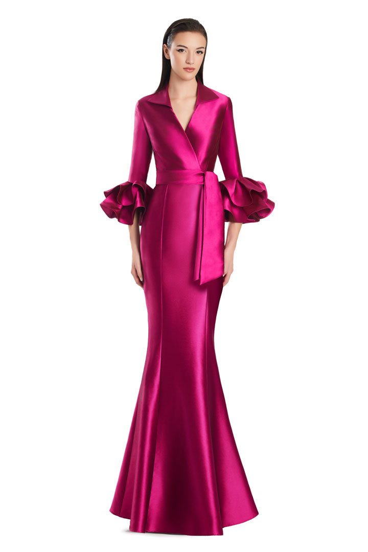 Alexander by Daymor 3087S25 Long Mermaid Formal Ruffle Dress