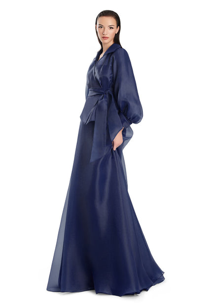 Alexander by Daymor 3090S25 A Line Long formal Jacket Evening Dress