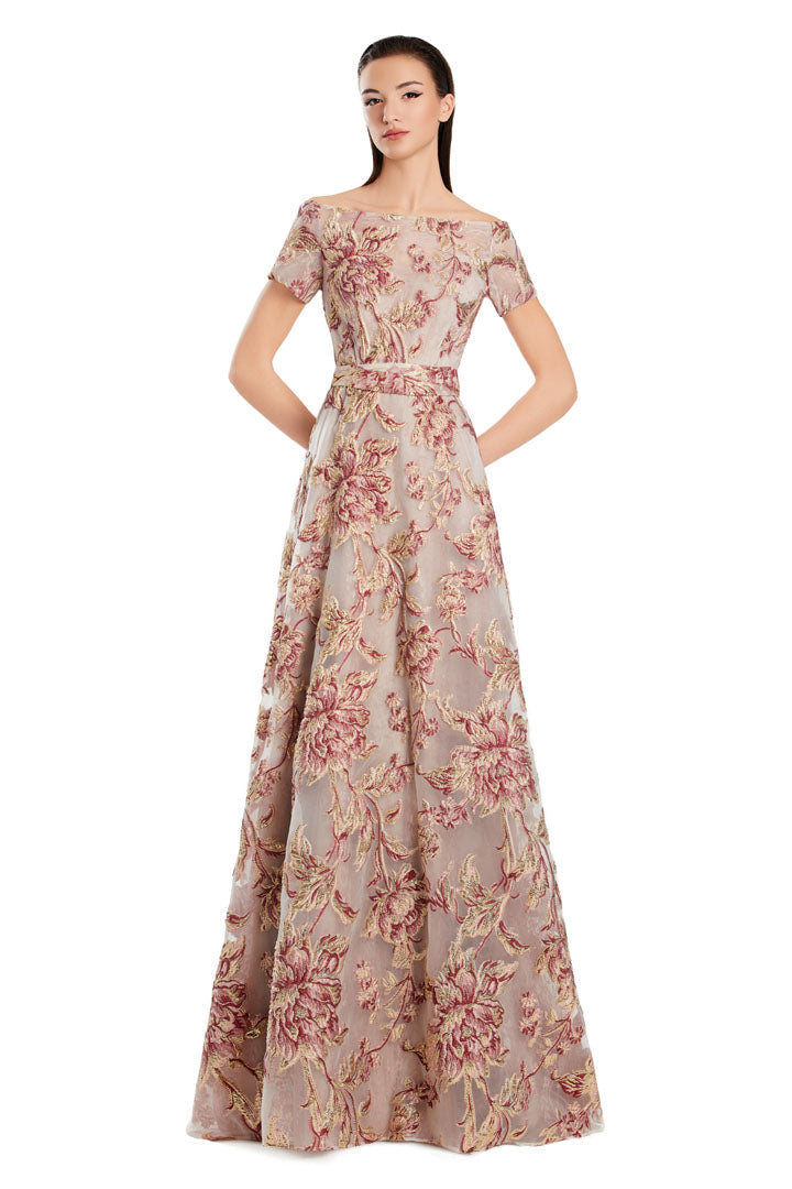 Alexander by Daymor 3094S25 Long A Line Formal Pocket Evening Dress