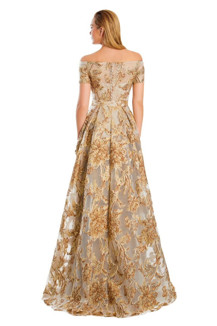 Alexander by Daymor 3094S25 Long A Line Formal Pocket Evening Dress