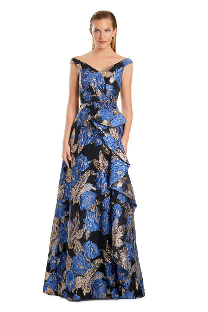 Alexander by Daymor 3095S25 Long Evening Printed Formal Dress