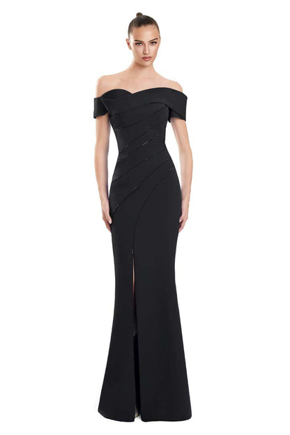 Alexander by Daymor 3123F25 Long Formal Fitted Evening Dress