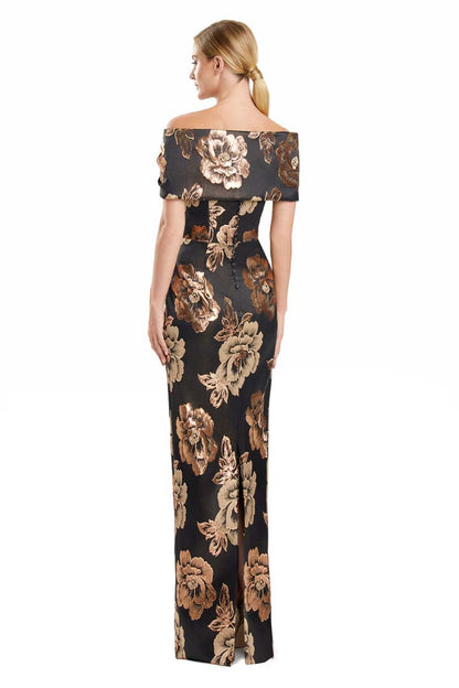 Alexander by Daymor 3135F25 Fitted Long Formal Printed Evening Dress