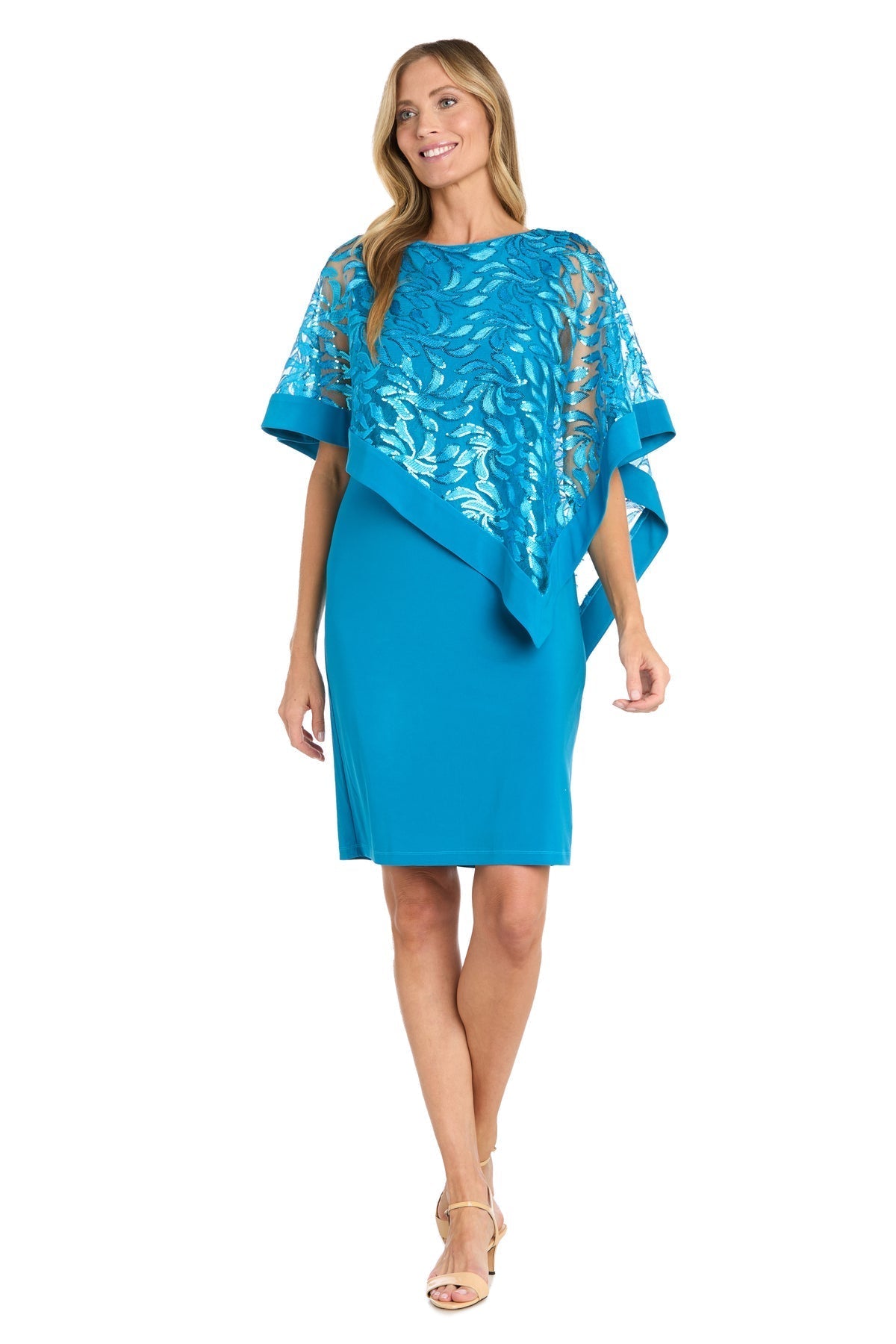 Mother of the Bride Short Dress Cocktail Poncho R&M Richards 3167