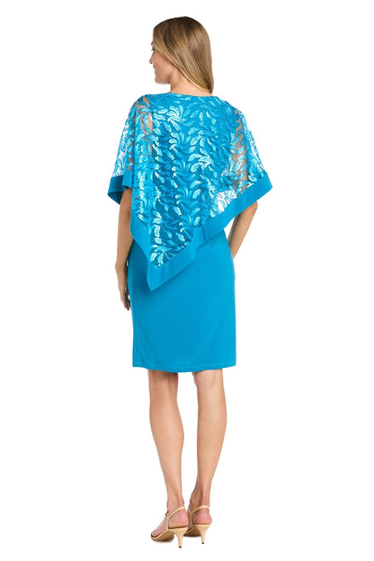 Mother of the Bride Short Dress Cocktail Poncho R&M Richards 3167