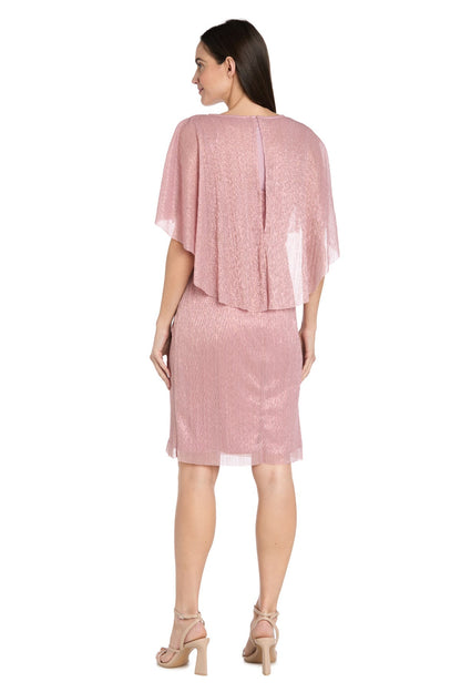 Short Petite Dress Ruffle Cocktail Caplet R&M Richards 3195P