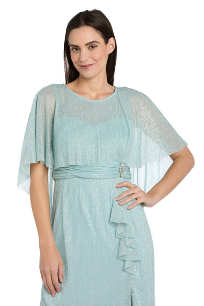 Short Petite Dress Ruffle Cocktail Caplet R&M Richards 3195P