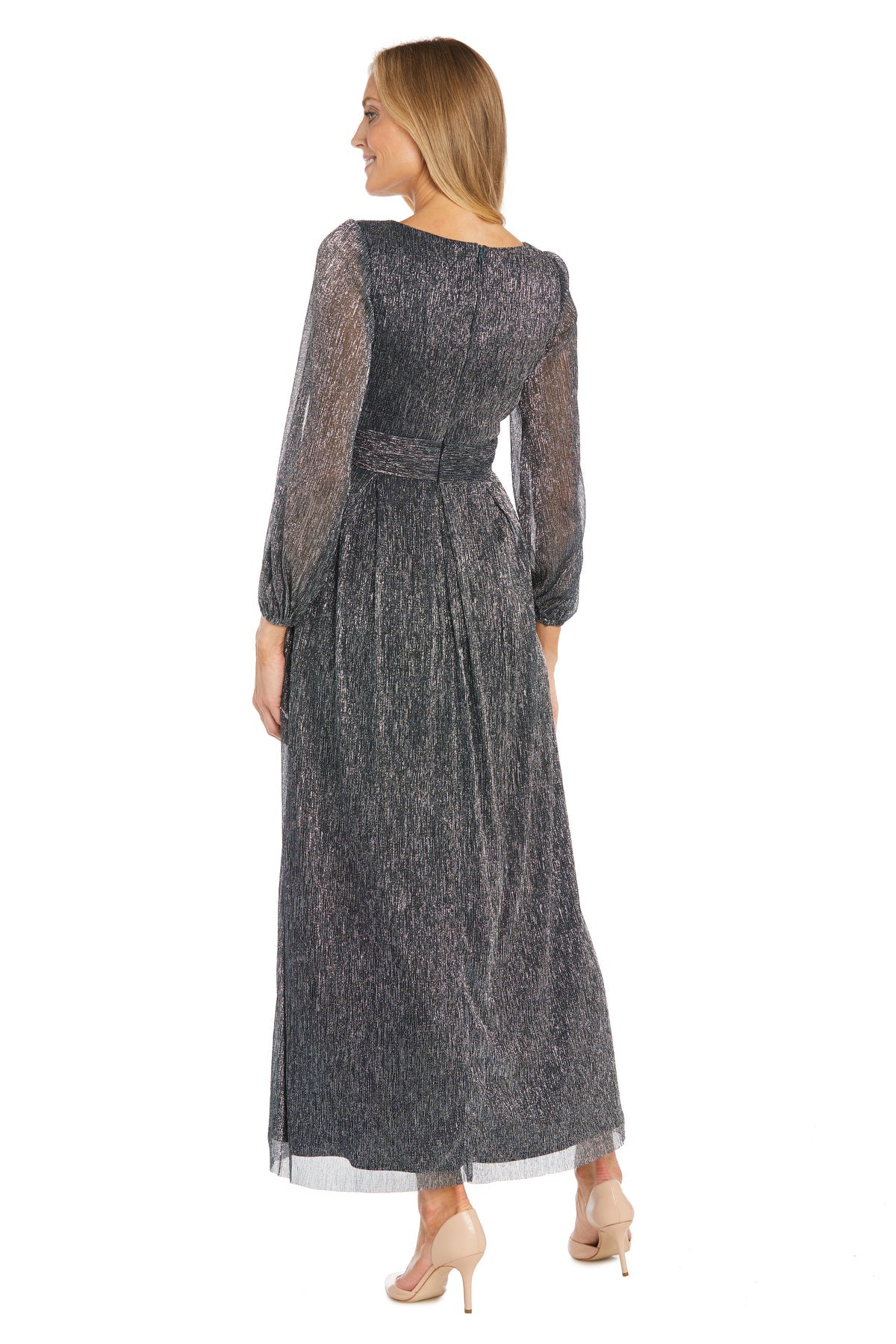 Long Sleeve Formal Dress A Line R&M Richards 3228