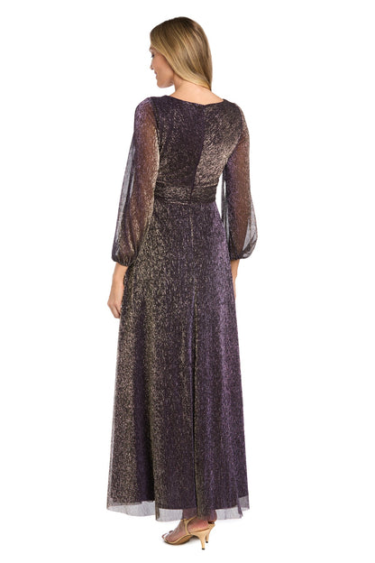 Long Sleeve Formal Dress A Line R&M Richards 3228