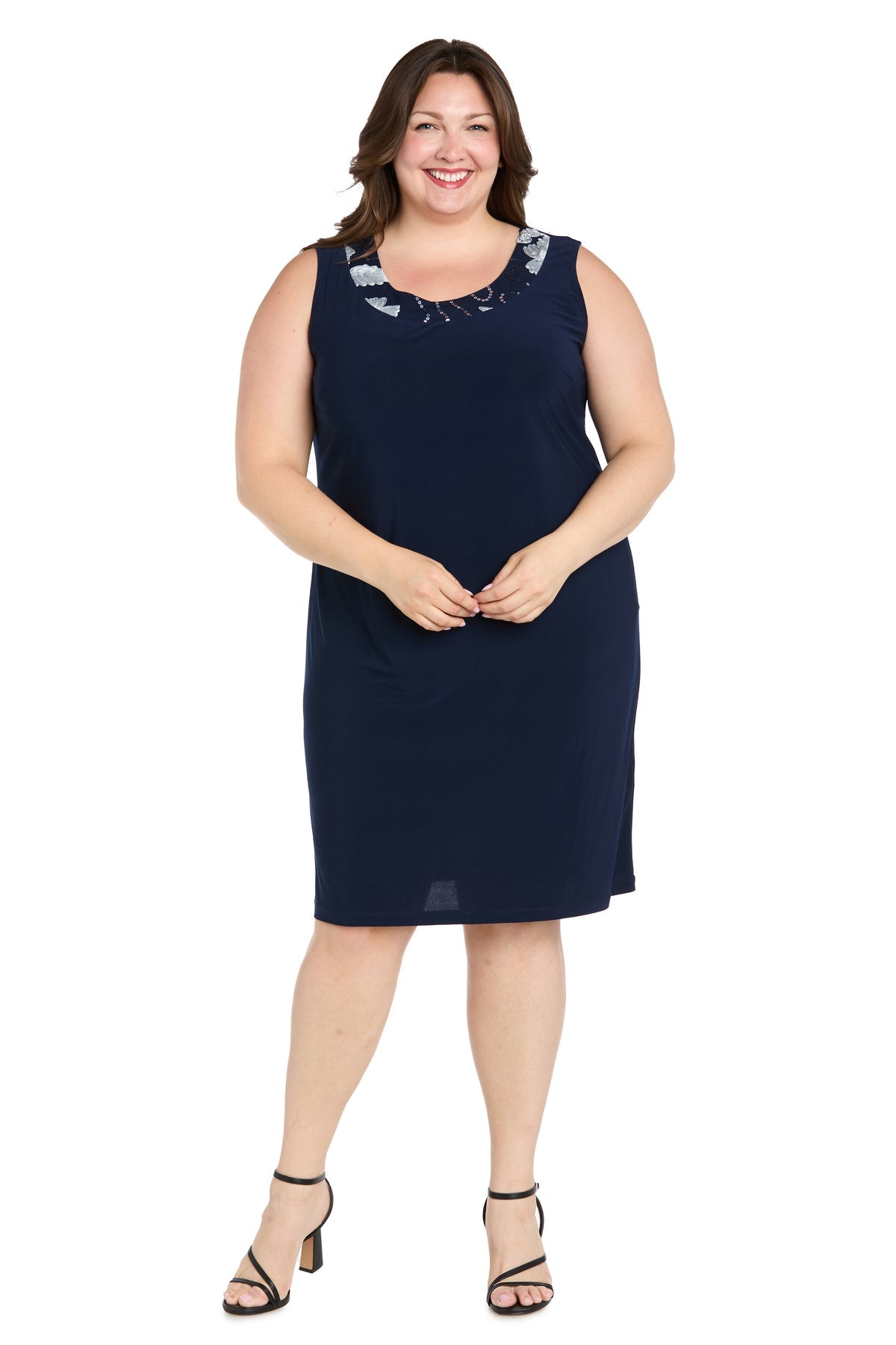 Plus Size Short Dress Two Piece Jacket R&M Richards 3371W