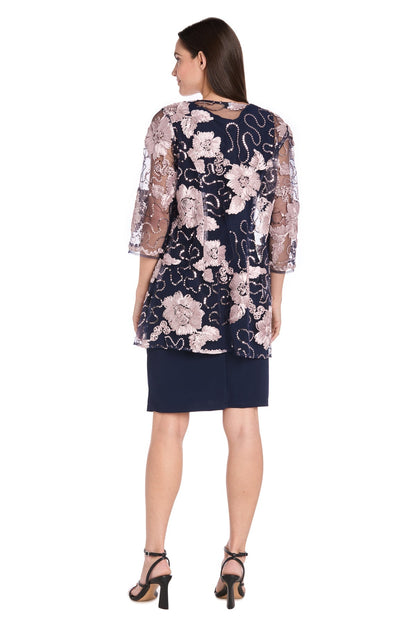 Two Piece Short Dress Mother of the Bride Jacket R&M Richards 3371
