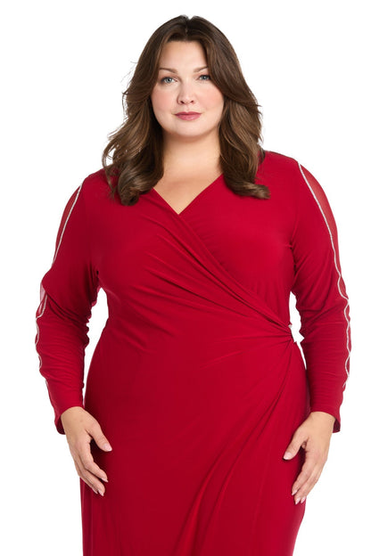Plus Size Long Sleeve Dress Formal Evening R&M Richards 3411W