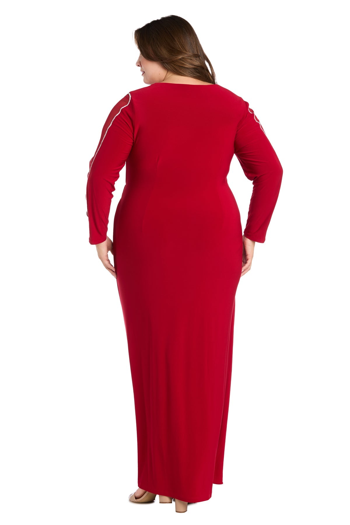 Plus Size Long Sleeve Dress Formal Evening R&M Richards 3411W