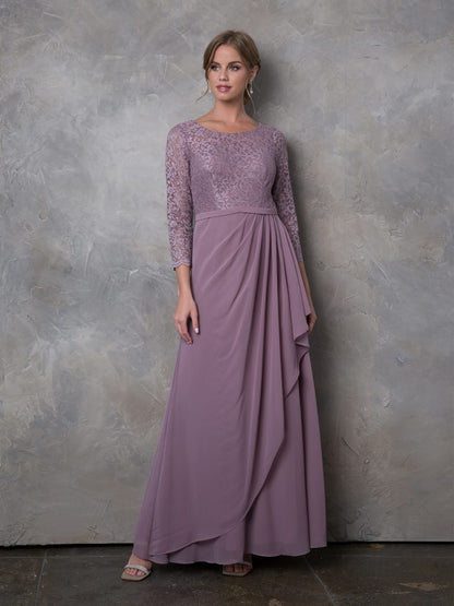 Eva Fashion 3446 Long Mother of the Bride Lace Formal Dress
