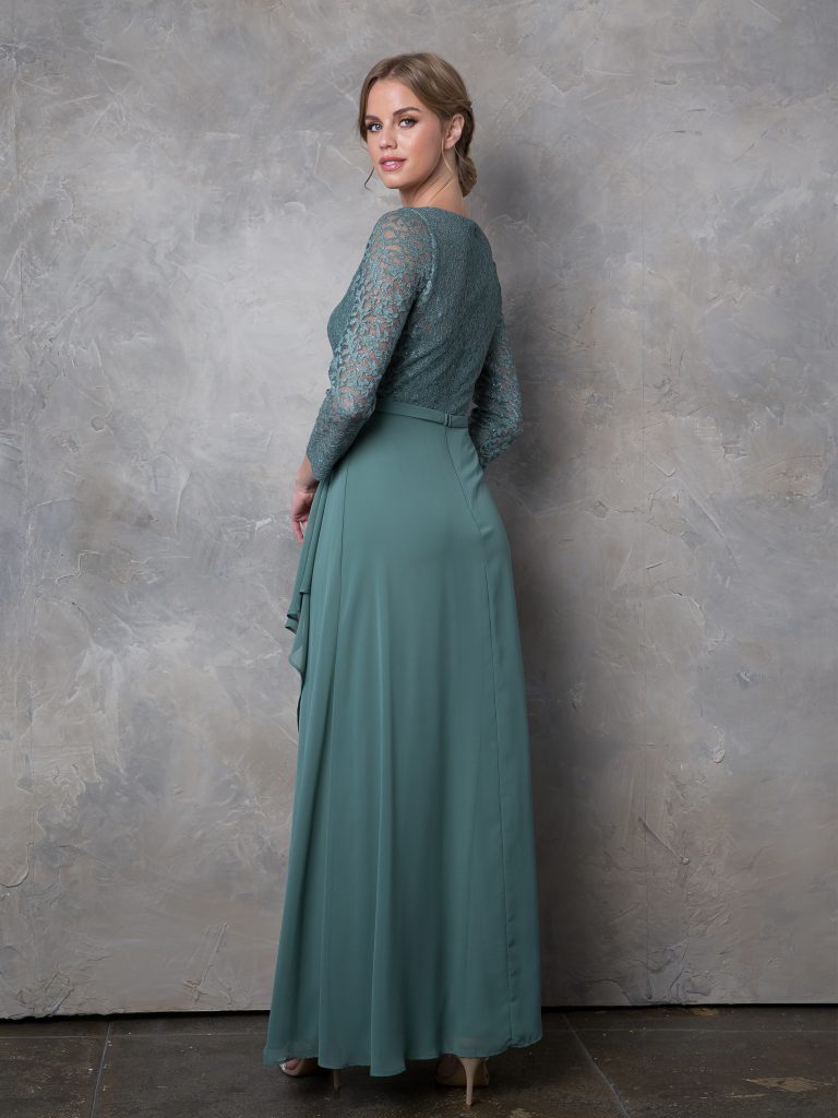 Eva Fashion 3446 Long Mother of the Bride Lace Formal Dress