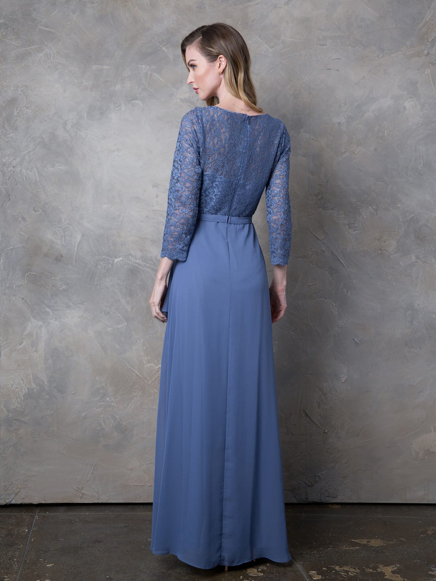 Eva Fashion 3446 Long Mother of the Bride Lace Formal Dress
