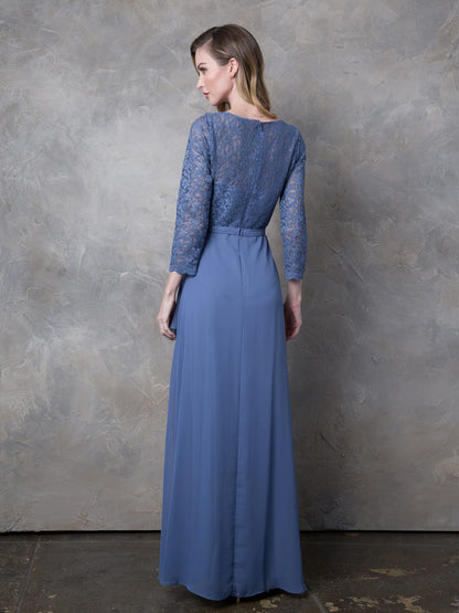 Eva Fashion 3446 Long Mother of the Bride Lace Formal Dress