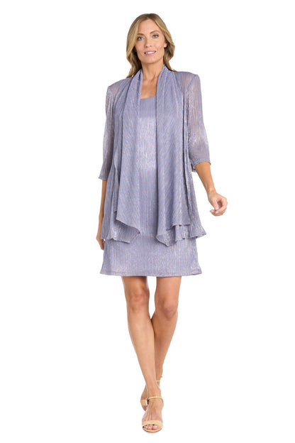 Metallic Short Dress Mother of the Bride Jacket R&M Richards 3461