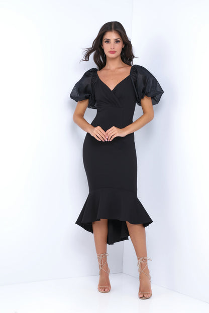 Diana Midi Dress - Black