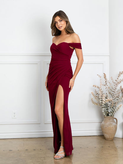 Eva Fashion 3510 Fitted Long Formal Slit Prom Dress