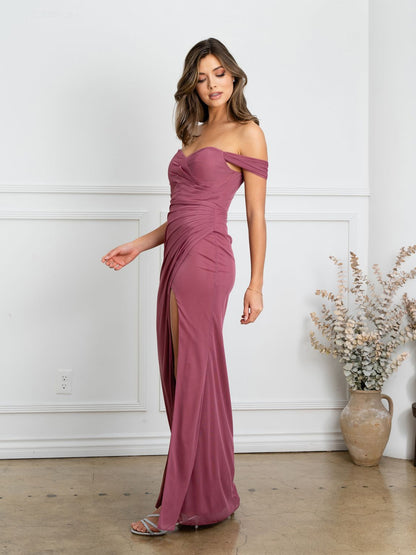 Eva Fashion 3510 Fitted Long Formal Slit Prom Dress