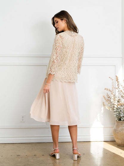 Eva Fashion 3530 Short Mother of the Bride Jacket Cocktail Dress