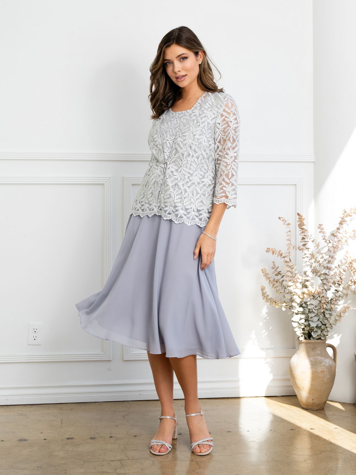 Eva Fashion 3530 Short Mother of the Bride Jacket Cocktail Dress