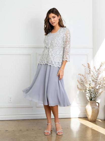 Eva Fashion 3530 Short Mother of the Bride Jacket Cocktail Dress