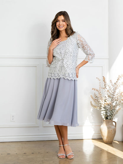 Eva Fashion 3530 Short Mother of the Bride Jacket Cocktail Dress