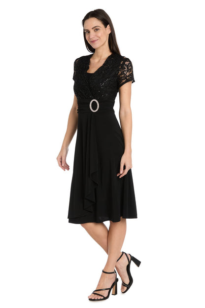 Short Petite Dress Mother of the Bride Cocktail R&M Richards 3639P