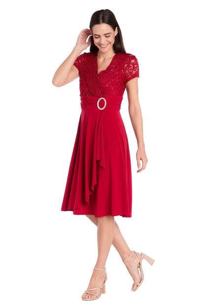 Short Petite Dress Mother of the Bride Cocktail R&M Richards 3639P