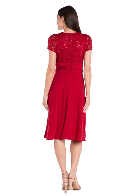 Short Petite Dress Mother of the Bride Cocktail R&M Richards 3639P