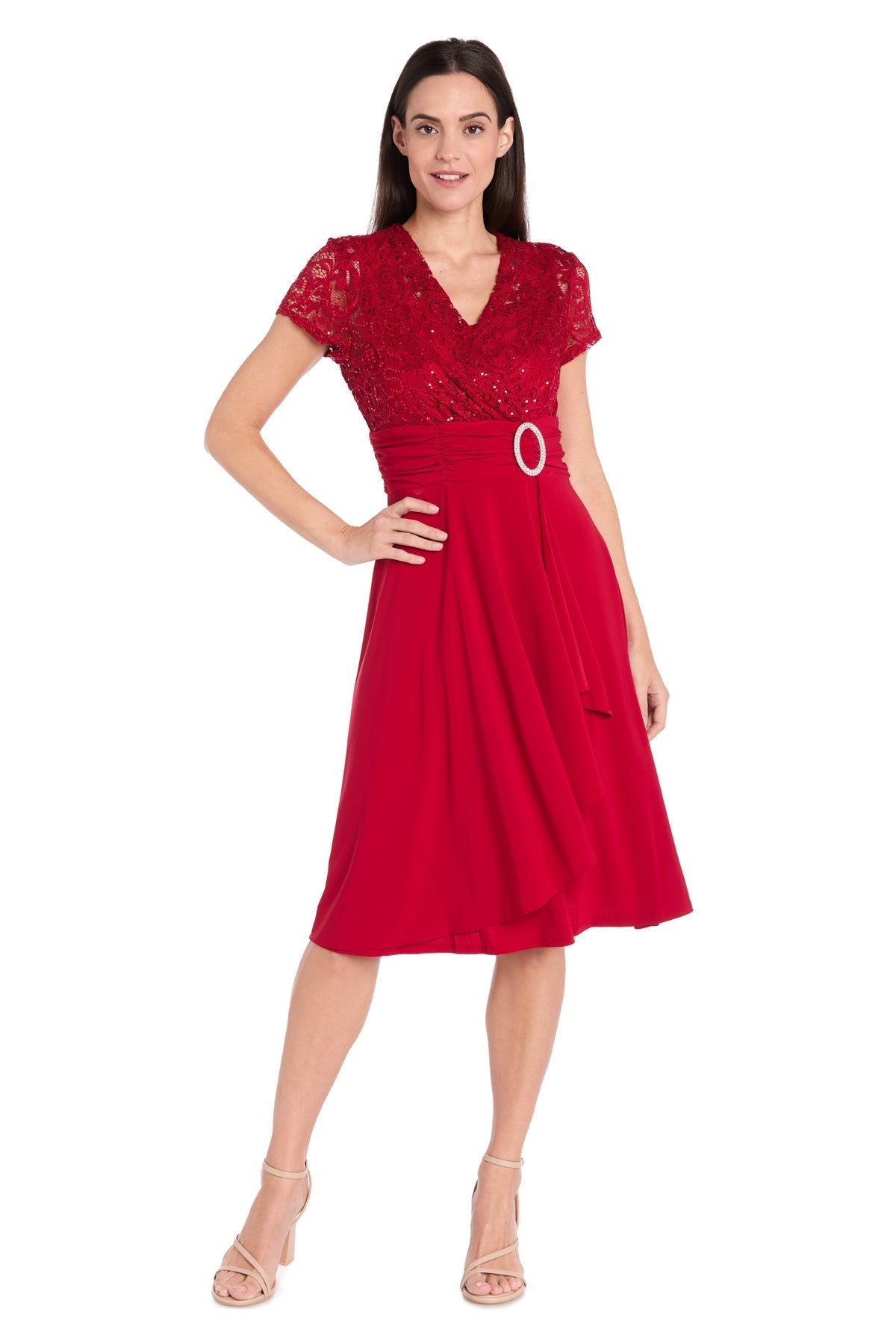 Short Petite Dress Mother of the Bride Cocktail R&M Richards 3639P