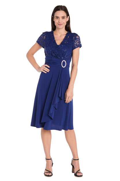 Short Petite Dress Mother of the Bride Cocktail R&M Richards 3639P