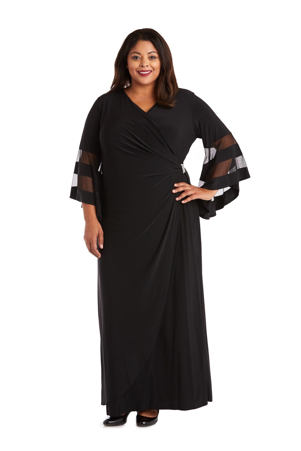 Long Plus Size Evening Dress Formal R&M Richards 3641W