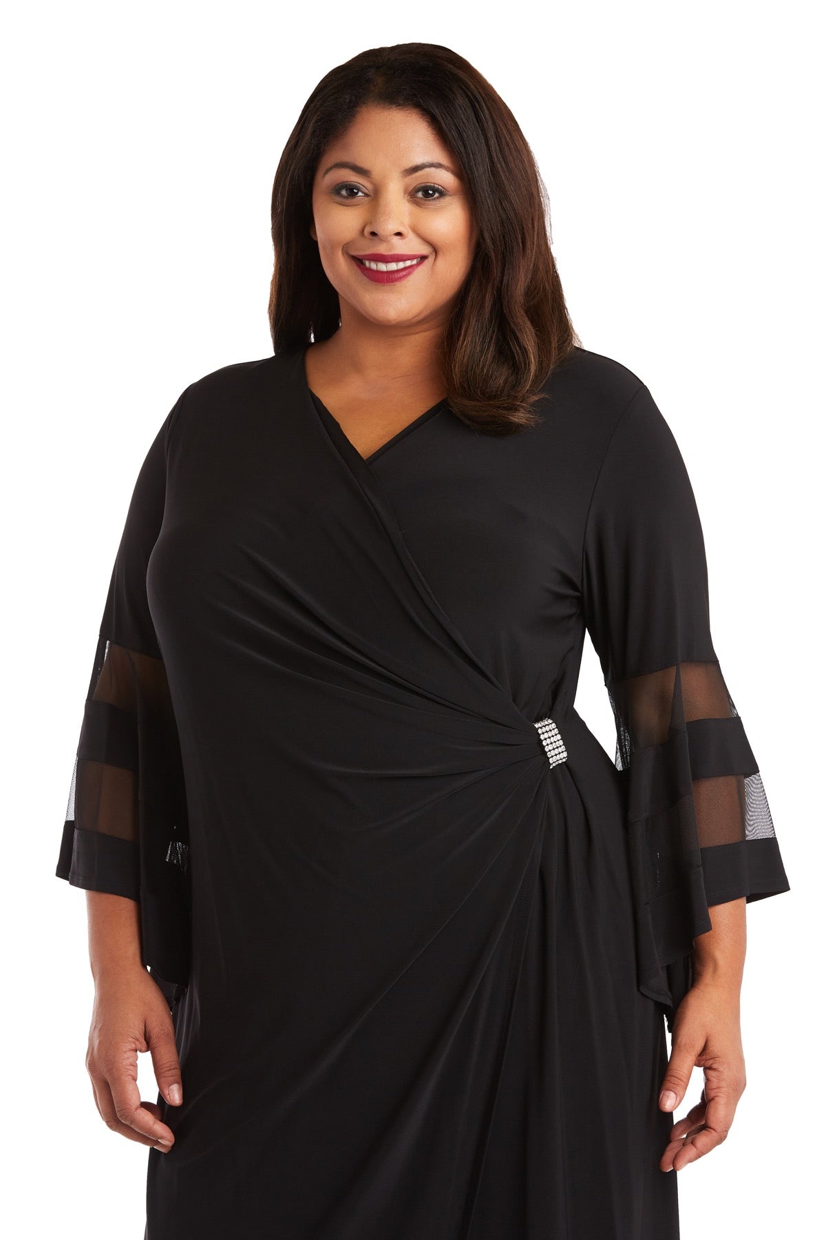 Long Plus Size Evening Dress Formal R&M Richards 3641W